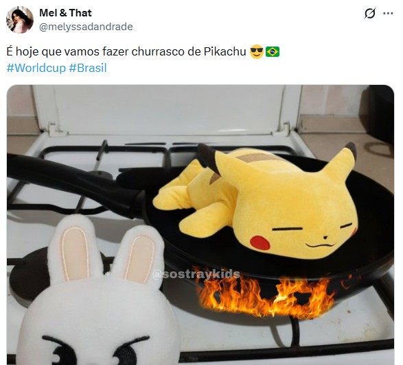 Torcedores entram no clima de Brasil x Japão com memes de Pikachu e Naruto torcedores-entram-no-clima-de-brasil-x-japao-com-memes-de-pikachu-e-naruto