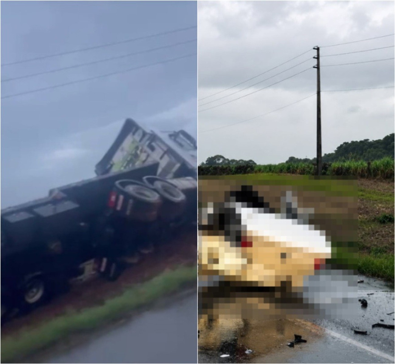 Cinco pessoas morrem e carro fica partido ao meio após batida com caminhão na BR-470 em SC cinco-pessoas-morrem-e-carro-fica-partido-ao-meio-apos-batida-com-caminhao-na-br-470-em-sc