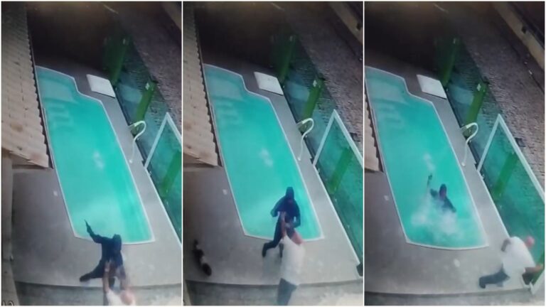 video:-assaltante-e-empurrado-na-piscina-e-vitima-foge-apos-ser-rendida-em-sc