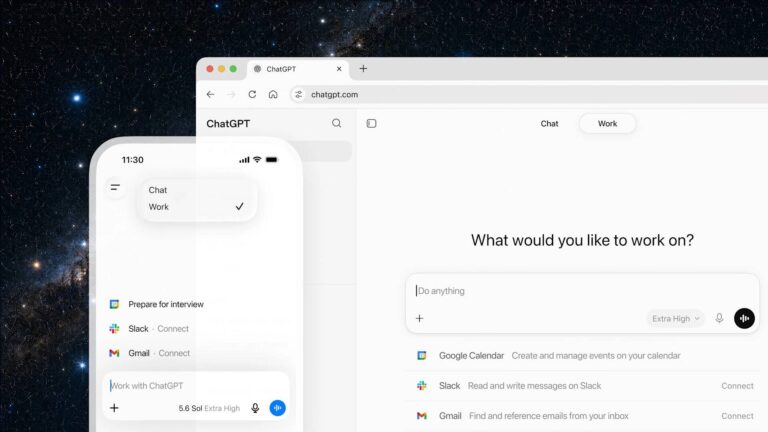 OpenAI lança ChatGPT Work, agente de IA criado para fazer suas tarefas do trabalho openai-lanca-chatgpt-work,-agente-de-ia-criado-para-fazer-suas-tarefas-do-trabalho