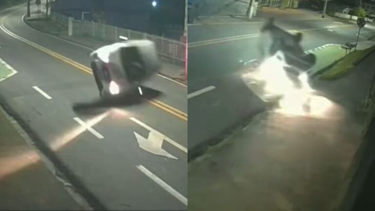 VÍDEO: motorista perde controle do carro, capota e segue viagem como se nada tivesse acontecido em SC video:-motorista-perde-controle-do-carro,-capota-e-segue-viagem-como-se-nada-tivesse-acontecido-em-sc