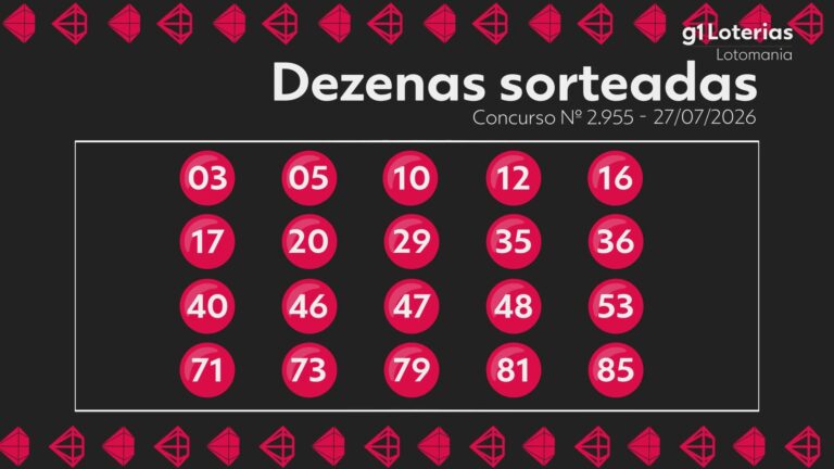 Lotomania hoje: resultado do concurso 2955 e números sorteados lotomania-hoje:-resultado-do-concurso-2955-e-numeros-sorteados