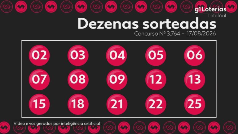 lotofacil-hoje:-resultado-do-concurso-3764-e-numeros-sorteados