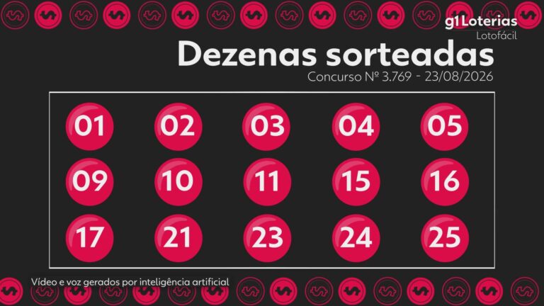 lotofacil-hoje:-resultado-do-concurso-3769-e-numeros-sorteados