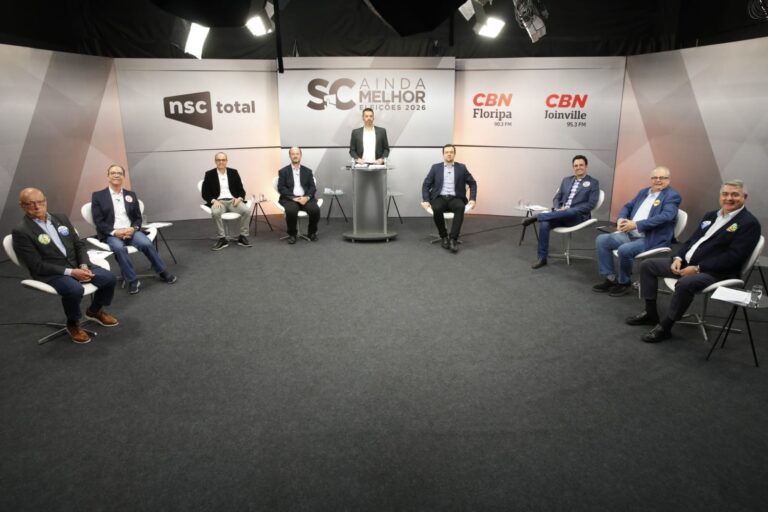 candidatos-ao-senado-por-sc-debatem-seguranca-publica,-reforma-tributaria,-educacao-e-outros-temas;-veja-como-foi