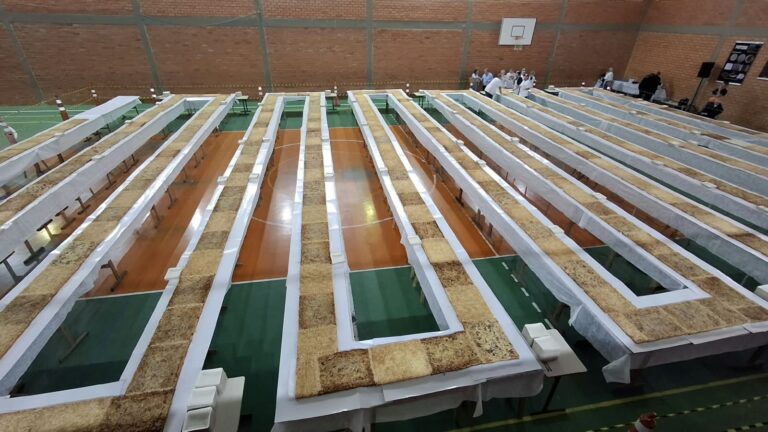 cuca-de-202-metros-e-1,6-tonelada-feita-em-sc-quebra-recorde-de-maior-do-brasil
