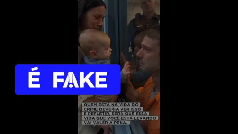 e-#fake-video-de-presidiario-se-emocionando-ao-abracar-esposa-e-filho-bebe;-cena-foi-criada-com-ia