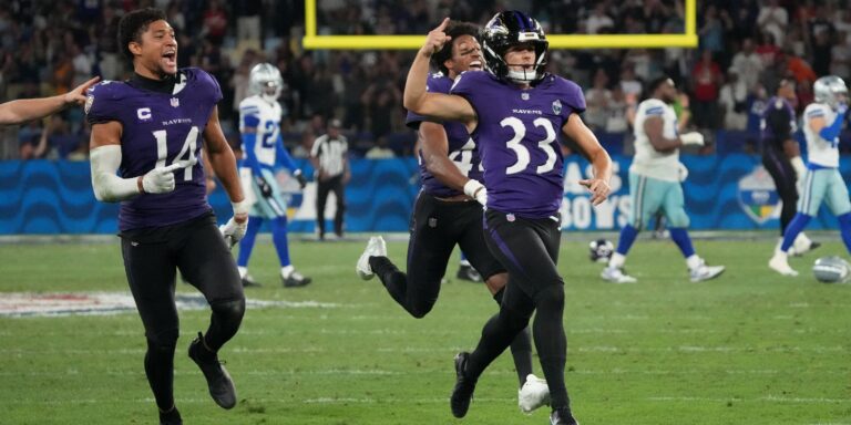 No último segundo, Baltimore Ravens batem Dallas Cowboys no Rio no-ultimo-segundo,-baltimore-ravens-batem-dallas-cowboys-no-rio