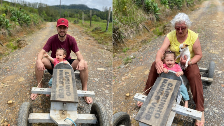 ‘Taca-le pau, Marco Véio’: protagonista de meme recria descida com filha de 1 ano uma década após vídeo viral ‘taca-le-pau,-marco-veio’:-protagonista-de-meme-recria-descida-com-filha-de-1-ano-uma-decada-apos-video-viral
