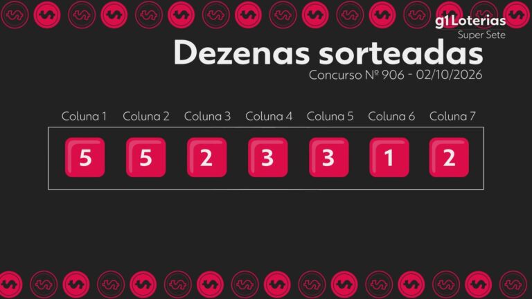 super-sete-hoje:-resultado-do-concurso-906-e-numeros-sorteados