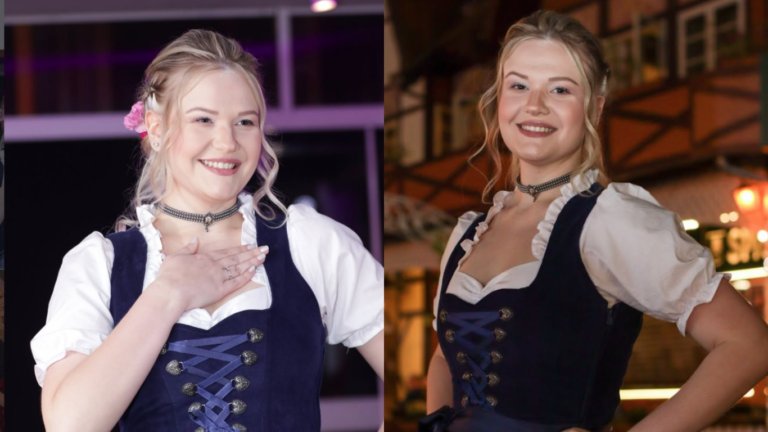 leitora-e-jogadora-de-volei:-quem-e-a-nova-rainha-da-oktoberfest-blumenau